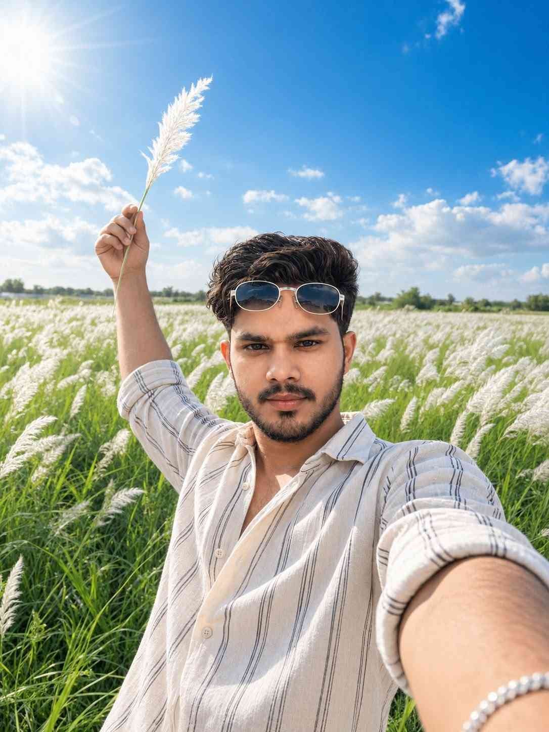 Kash Flower Field Photo Prompt